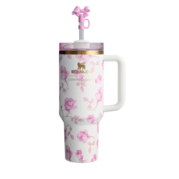 COPY - THE STANLEY X LOVESHACKFANCY QUENCHER40 OZRIBBON ROSA